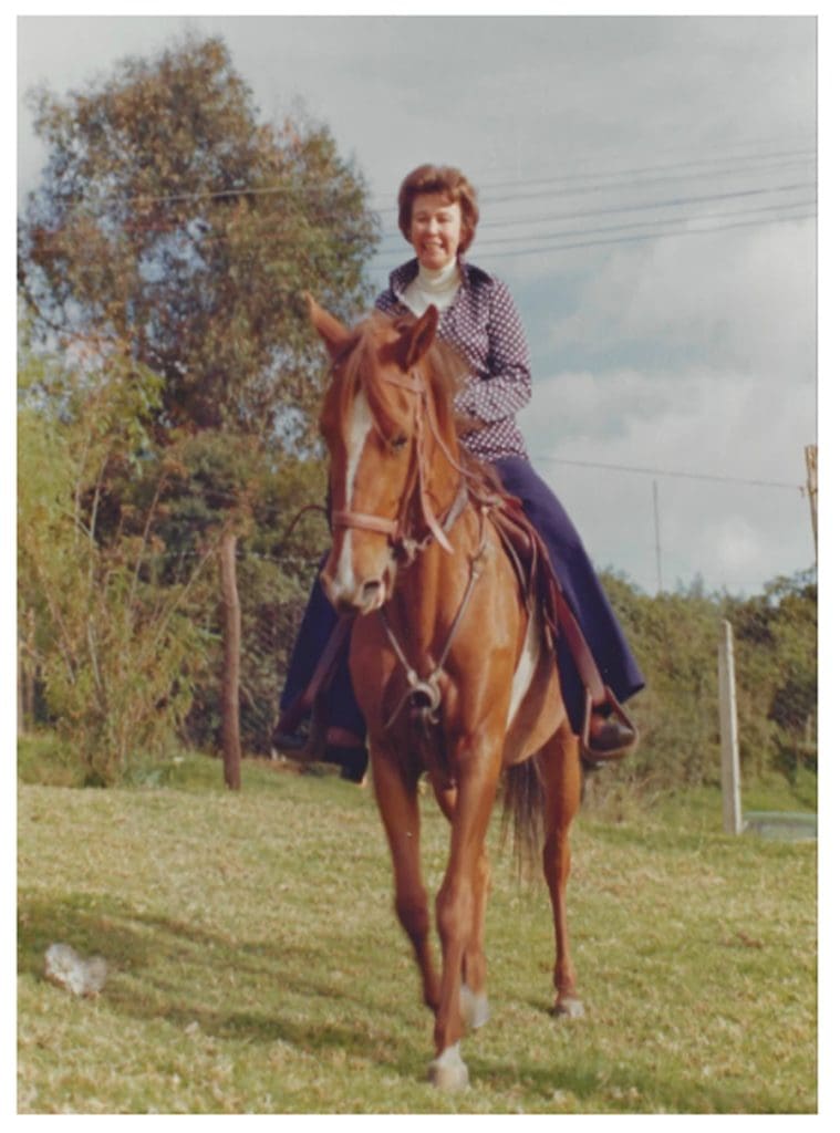 Retrato de Marlore Anwandter a mediados de los 70. Colombia-Bogotá